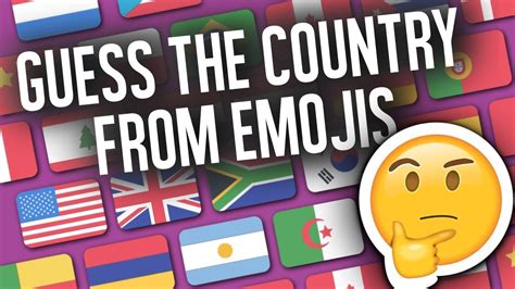 guess country name by emoji.